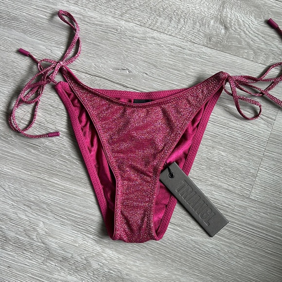 Grape sparkle string triangl bathing suits bottom - Picture 4 of 9